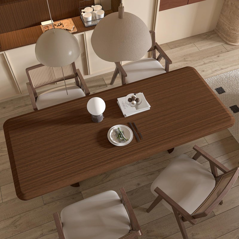 BAYYA Brown Walnut Wood Grain Wallpaper Waterproof Peel and Stick Wallpaper Decorative Furniture Stickers for Kitchen Cabinets Door Table Floor Shelf Drawer Liner Removable Self-Adhesive Film - Image 3